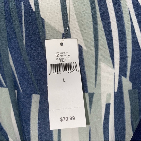 NWT Banana Republic Geometric Wrap Dress - Picture 8 of 8
